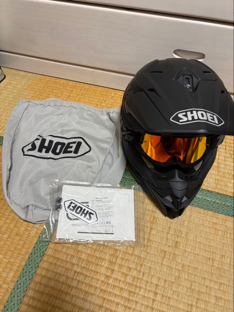 値下げSHOEI ヘルメット マットブラック　vfx-wr オフロード