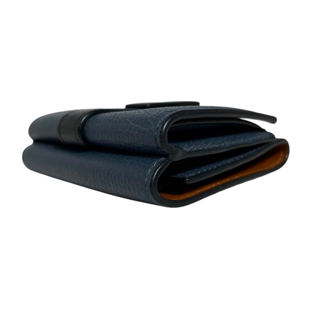 希少✨ロエベ バーティカルウォレット 三つ折り財布 アナグラム バイカラー