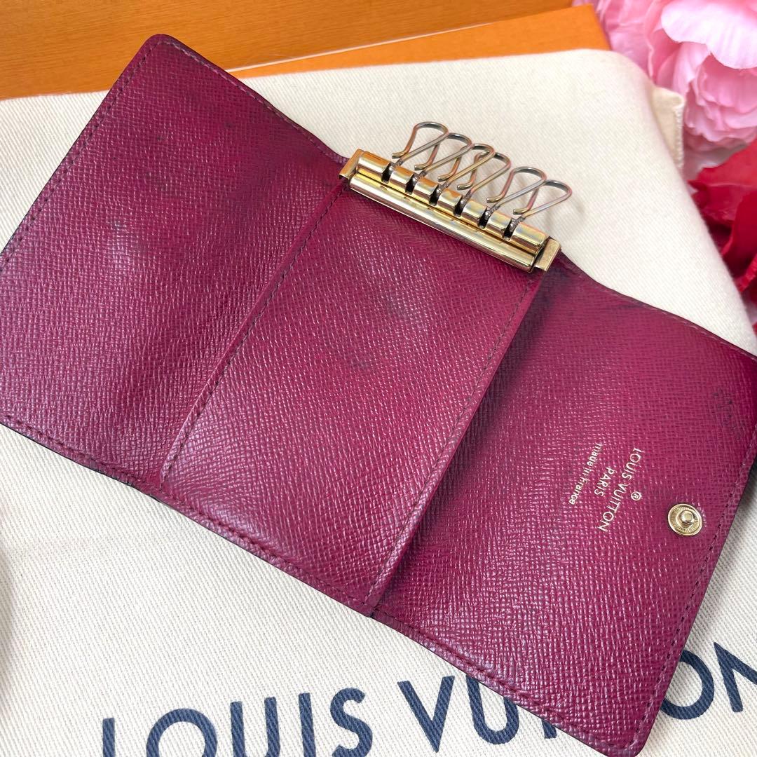 ルイヴィトン モノグラム フューシャ キーケース　キーホルダー　638