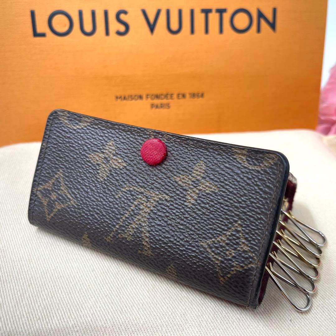 ルイヴィトン モノグラム フューシャ キーケース　キーホルダー　638