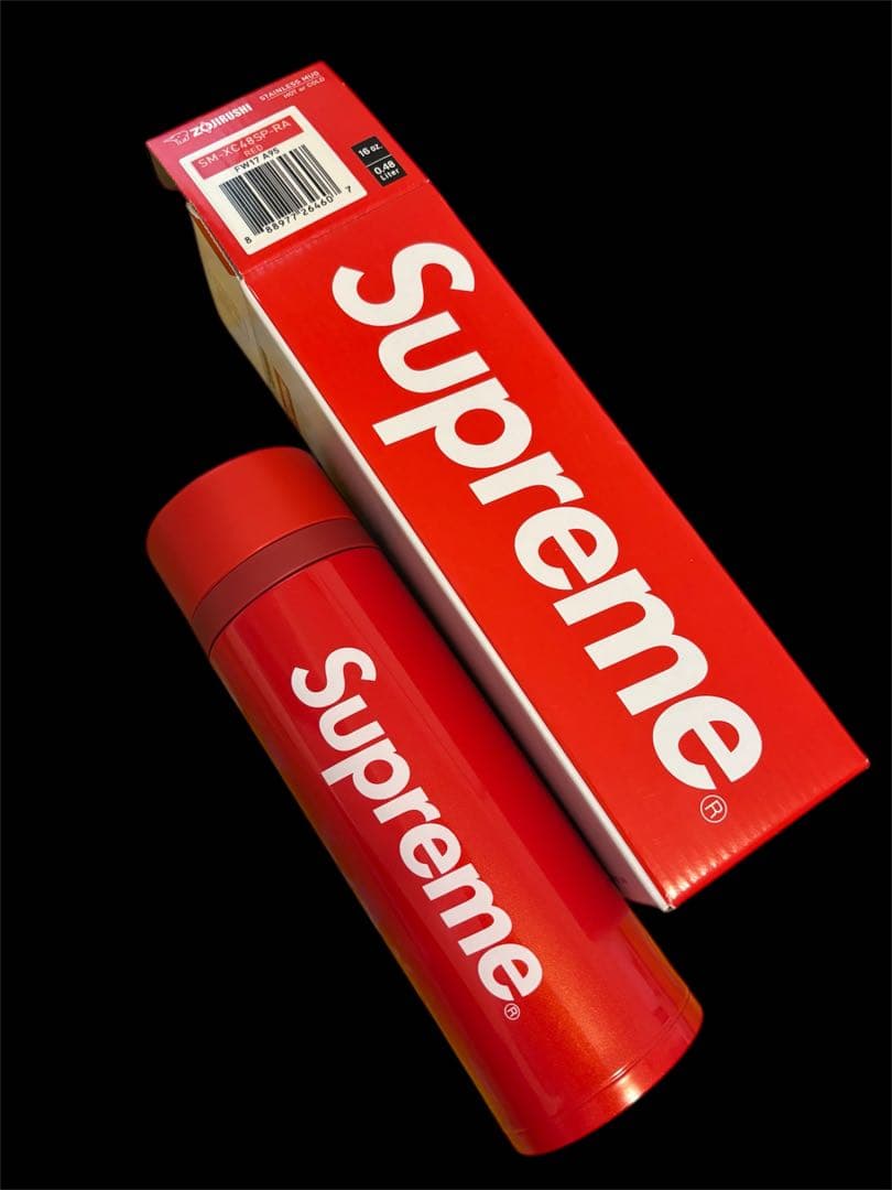 な*イ様 Supreme 象印コラボ ステンレスボトル RED