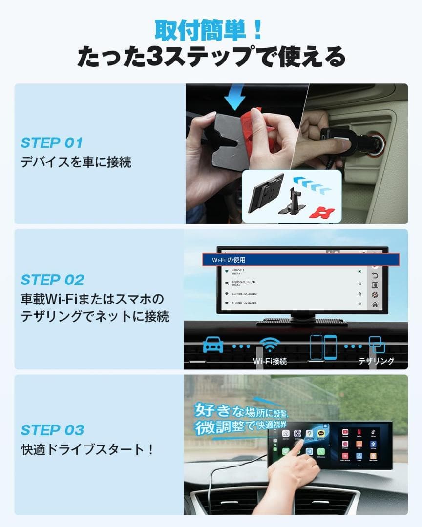 【未使用】Ottocast ScreenAI ポータブルディスプレイオーディオ
