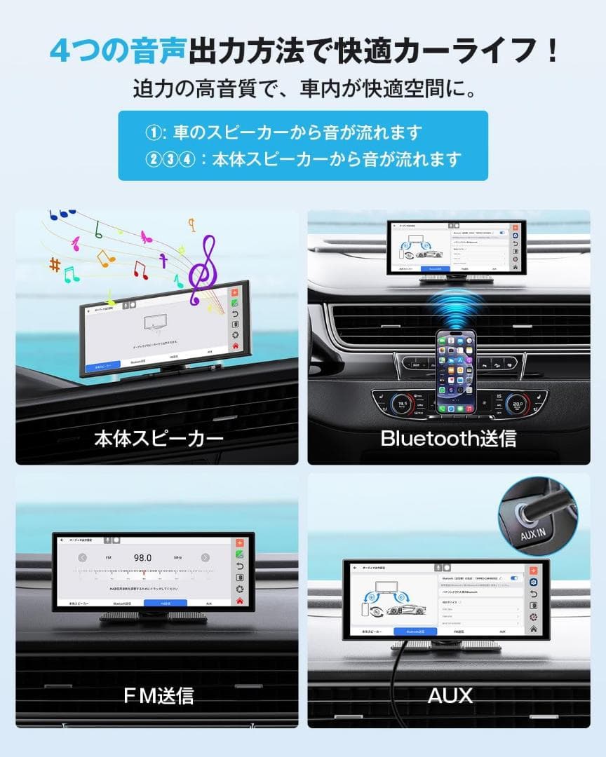 【未使用】Ottocast ScreenAI ポータブルディスプレイオーディオ