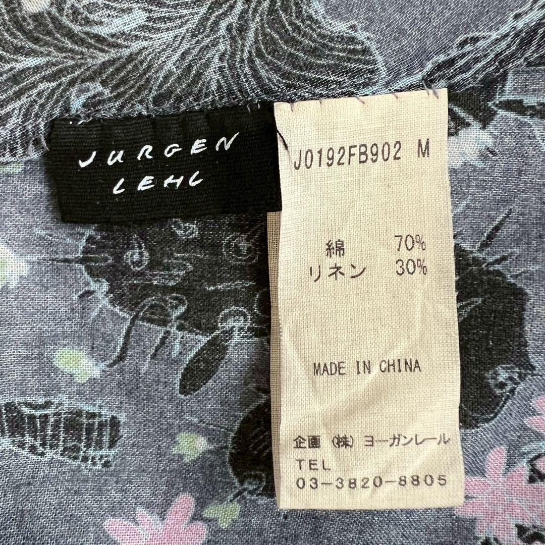 JURGEN LEHL サボテン柄ノースリーブチュニック コットンリネン