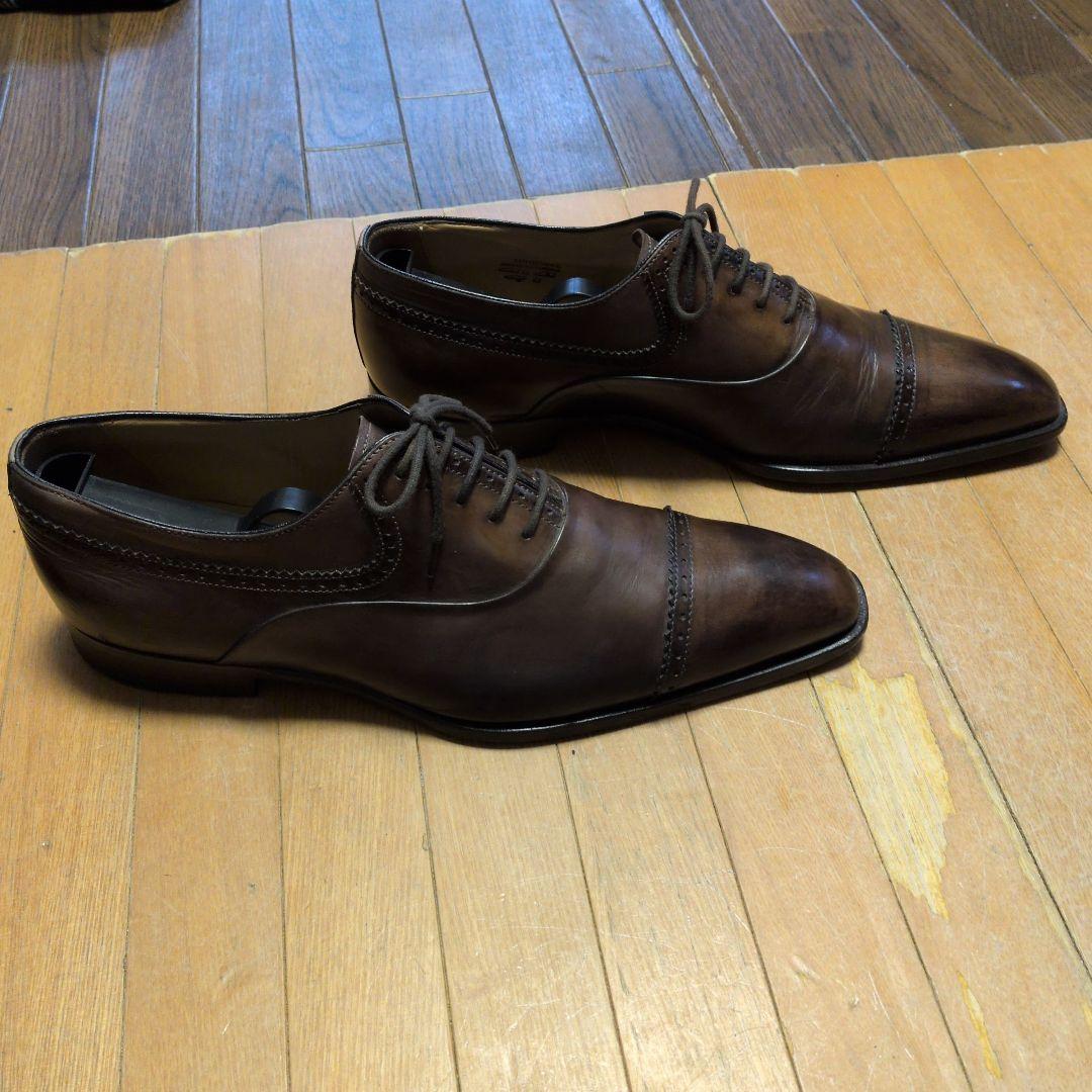 フランチェスコベニーニ　ストレートチップ　ダークブラウン