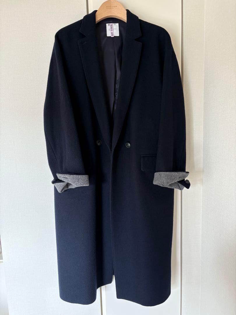 北欧、暮らしの道具店　チェスターコート　ネイビー