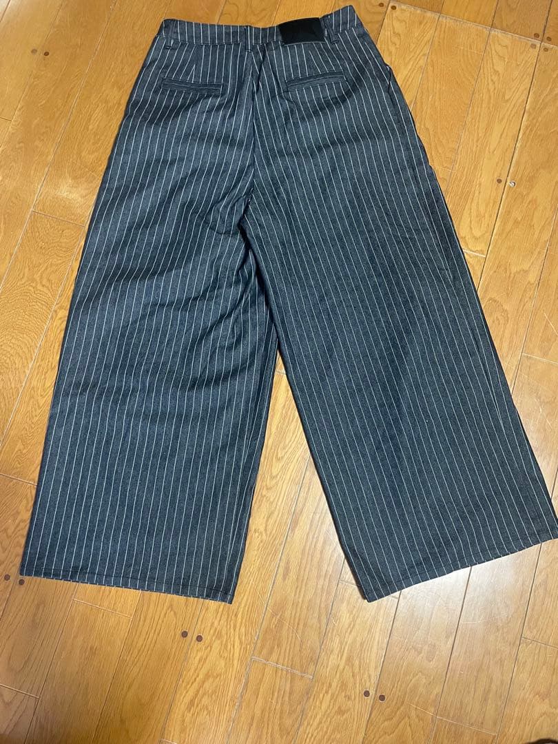 traum stripe denim pants 完売品