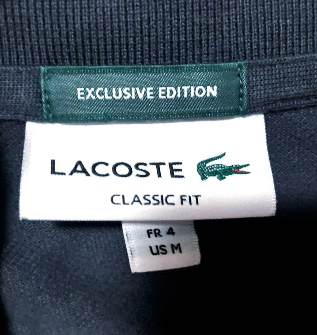 LACOSTE(ラコステ) 別注 フルオープン ロングスリーブポロシャツ　グレー
