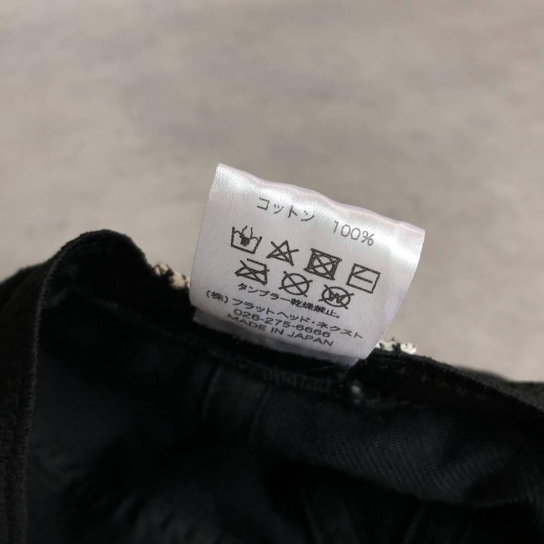 GQ2303◇THE FLAT HEAD : コットンキャスケット◇2◇黒