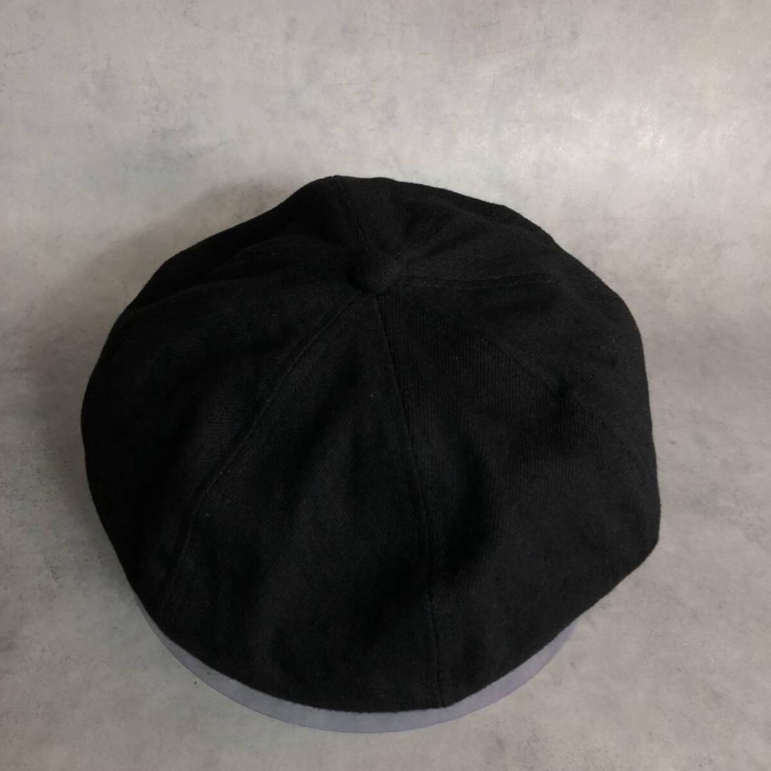 GQ2303◇THE FLAT HEAD : コットンキャスケット◇2◇黒