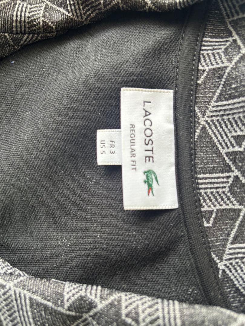 LACOSTE ブラック ジャージ us Sサイズ