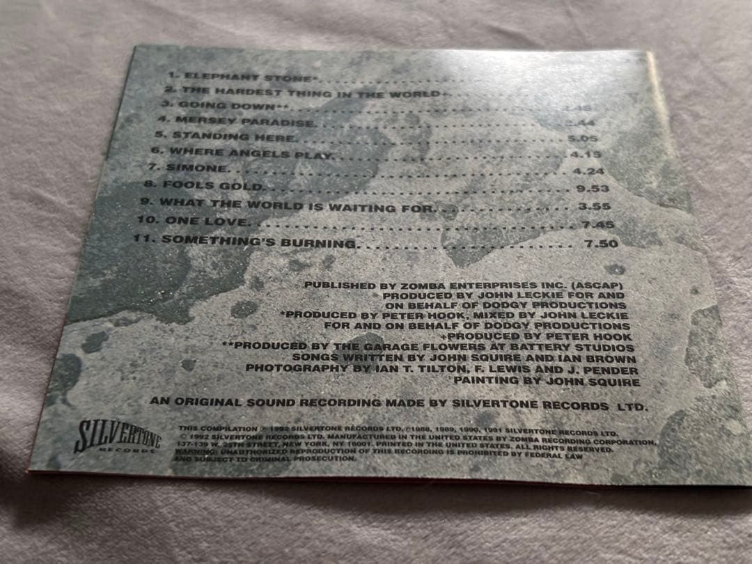 レアThe Stone Roses サインCD ストーンローゼズ イアンブラウン