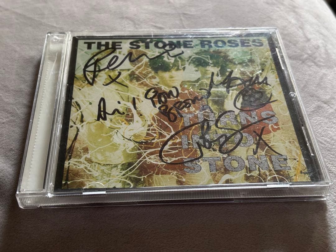 レアThe Stone Roses サインCD ストーンローゼズ イアンブラウン