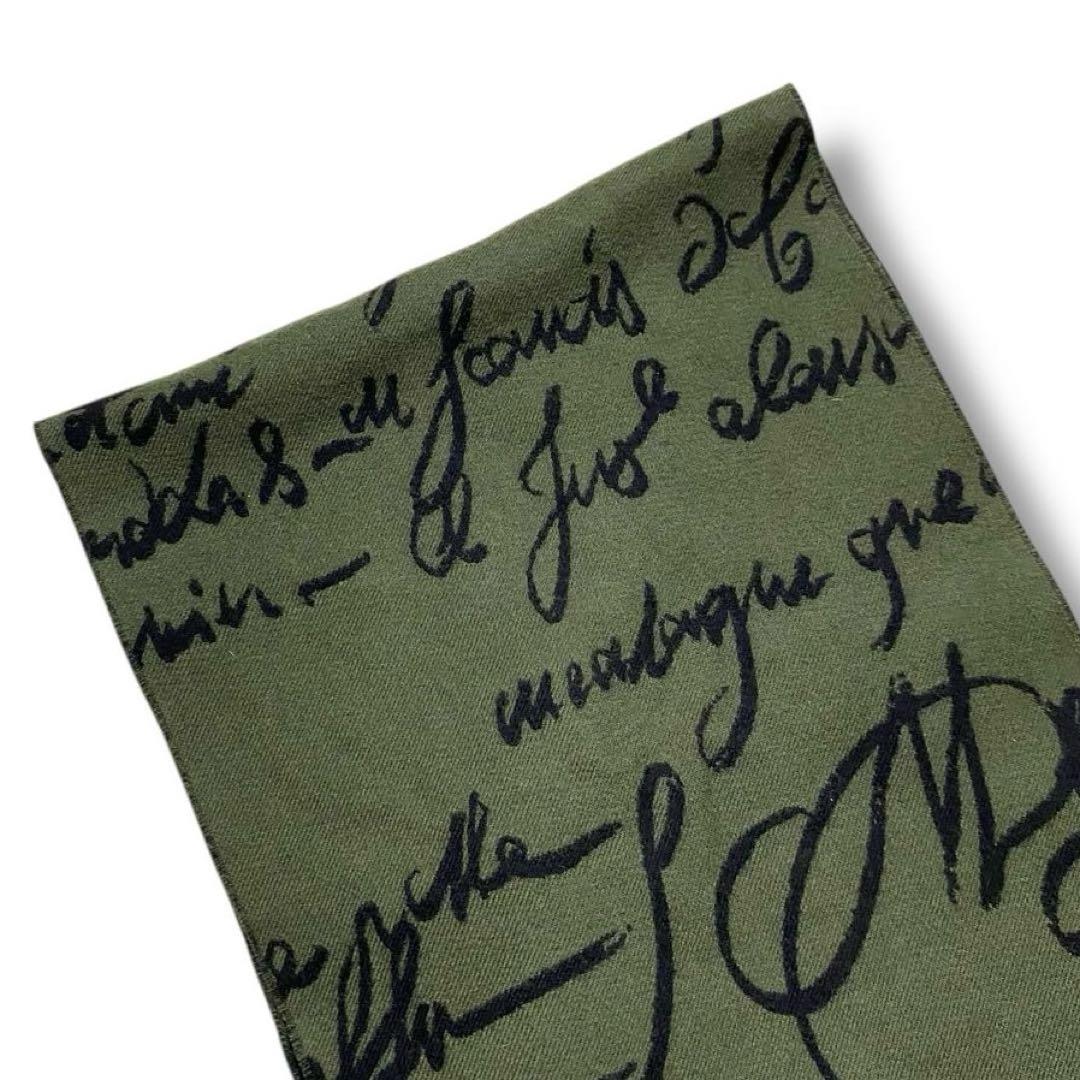 美品 Berluti カリグラフィー マフラー ストール 大判 ウール ビジネス