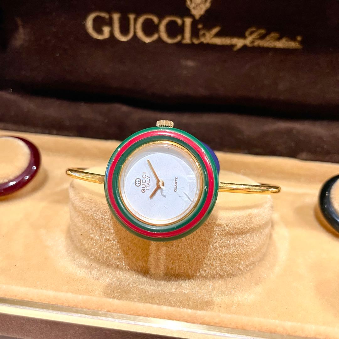 GUCCI オールドグッチ チェンジベゼル バングルウォッチ