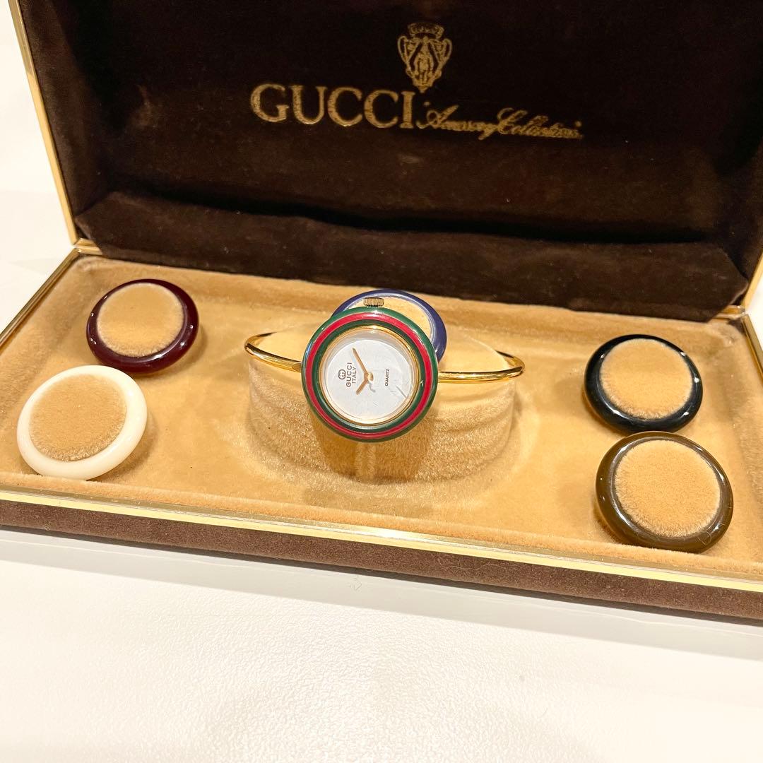 GUCCI オールドグッチ チェンジベゼル バングルウォッチ