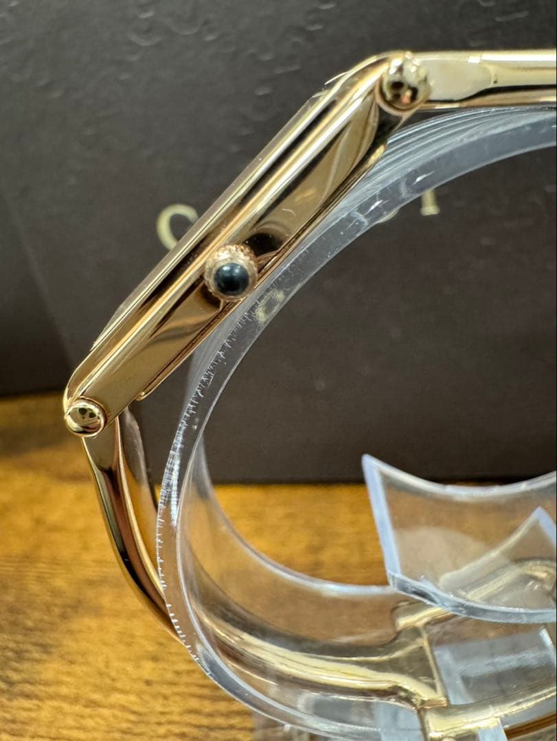 美品GUCCI 1500L ゴールド/ピンクGGシェル文字盤 1Pダイヤ