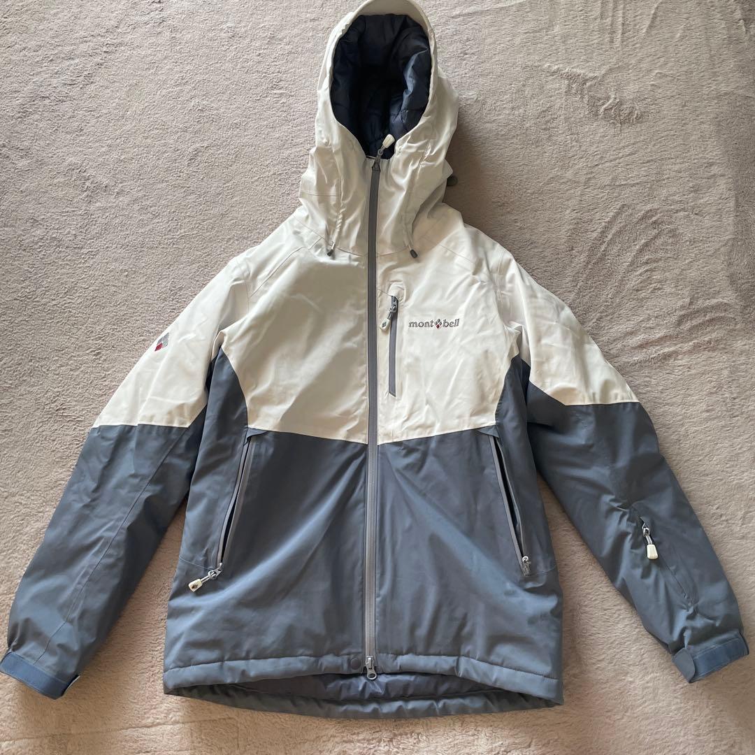 mont-bell パウダーホップパーカ アイスホワイト