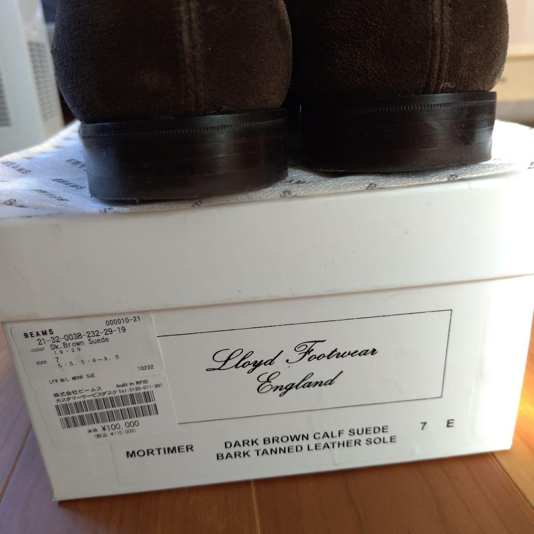 2/7で出品終了　極美品 Lloyd Footwear モンク　ロイドフット