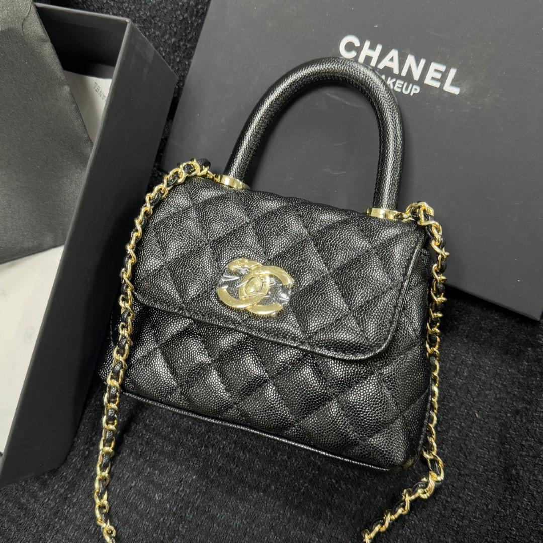 ★顧客限定VIPブラック キルティング ハンドバッグkoc