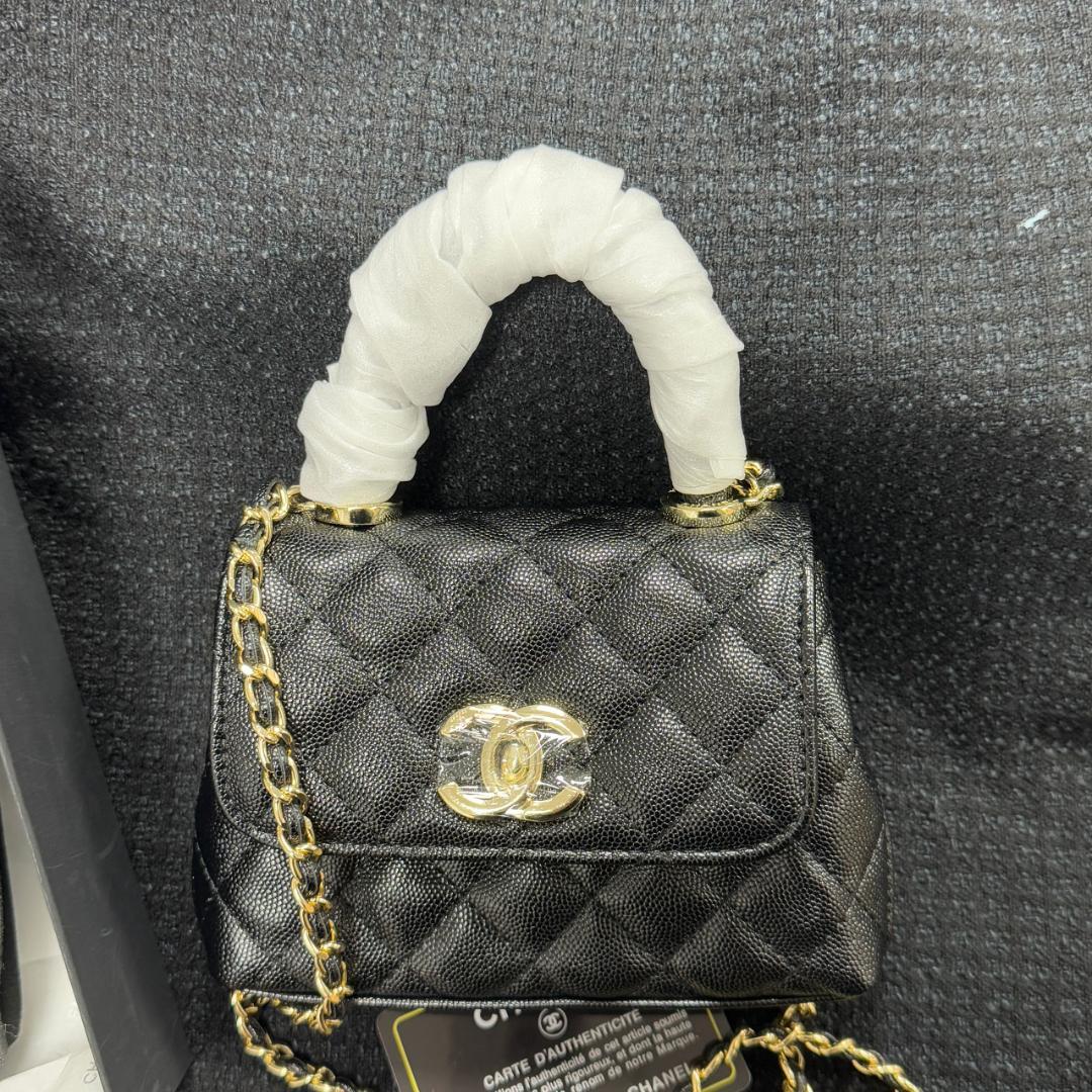 ★顧客限定VIPブラック キルティング ハンドバッグkoc