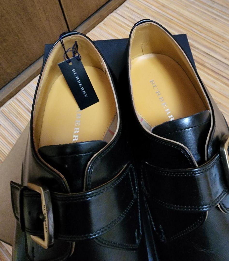BURBERRY ダブルモンクストラップシューズ ブラック