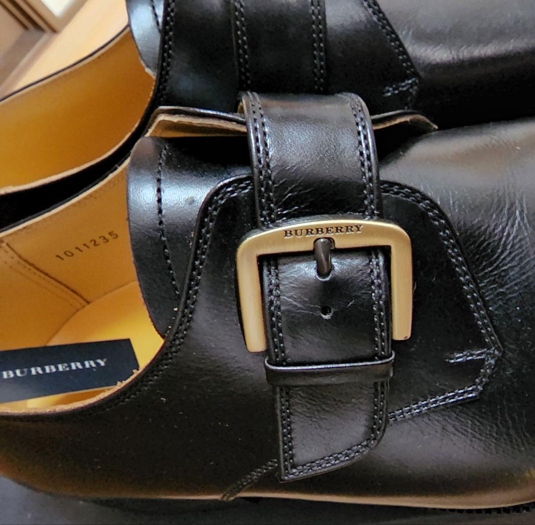 BURBERRY ダブルモンクストラップシューズ ブラック