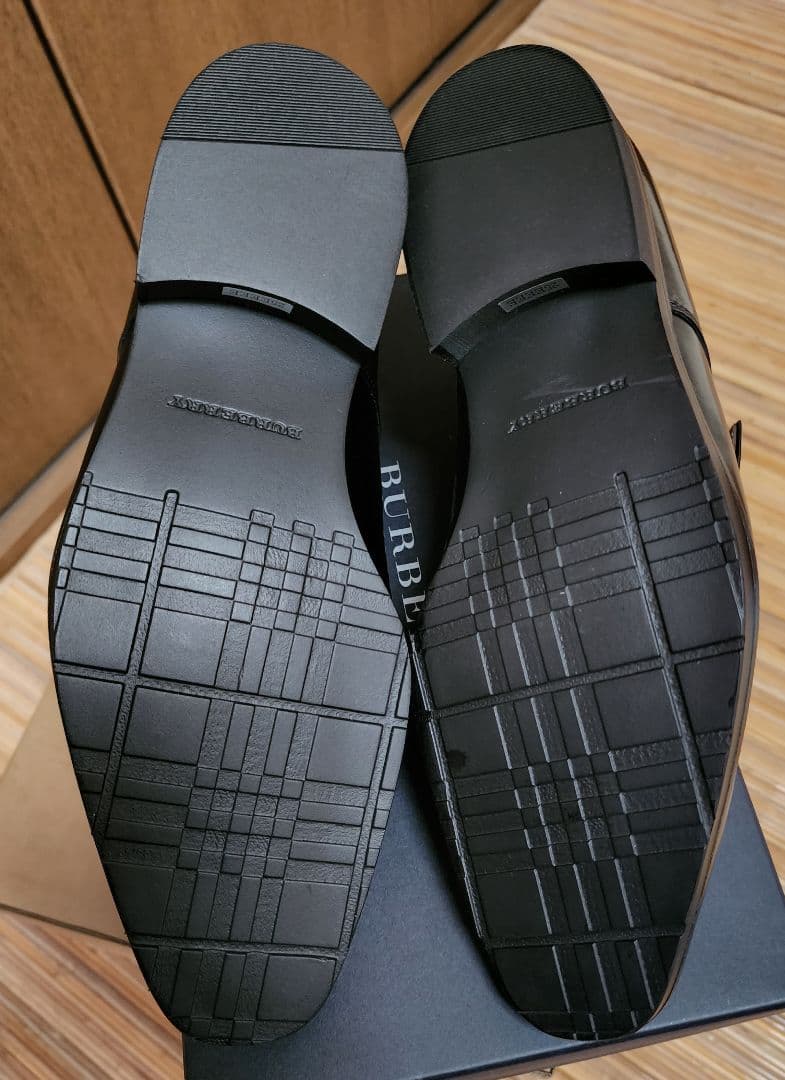 BURBERRY ダブルモンクストラップシューズ ブラック