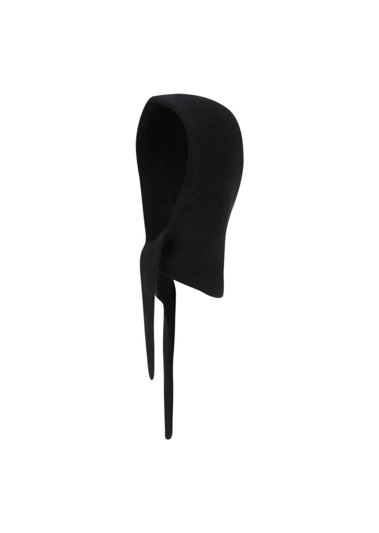 小物 AMOMENTO HAIRY BALACLAVA SCARF - BLACK