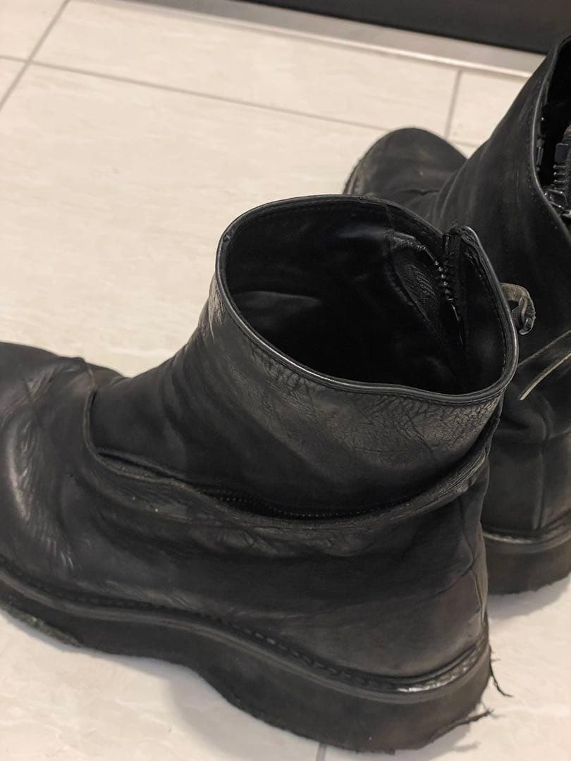 靴 JULIUS SPIRAL ZIP BOOTS