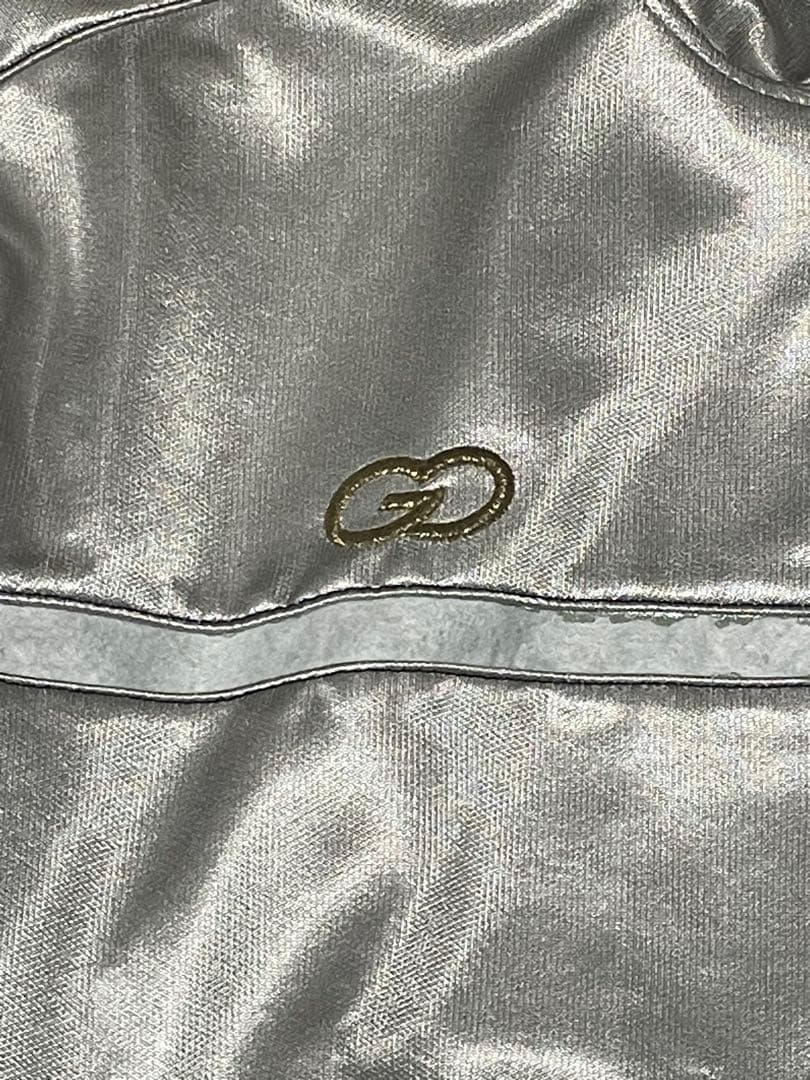 ジャケット シルバー 刺繍　トラックジャケット　 90s ストリート　Y2K