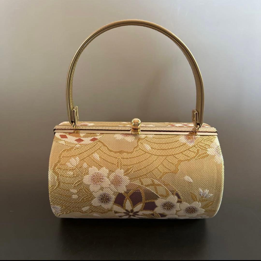 ★和装バッグ★草履セットゴールド 着物 成人式 結婚式 冠婚祭 振袖 卒業式