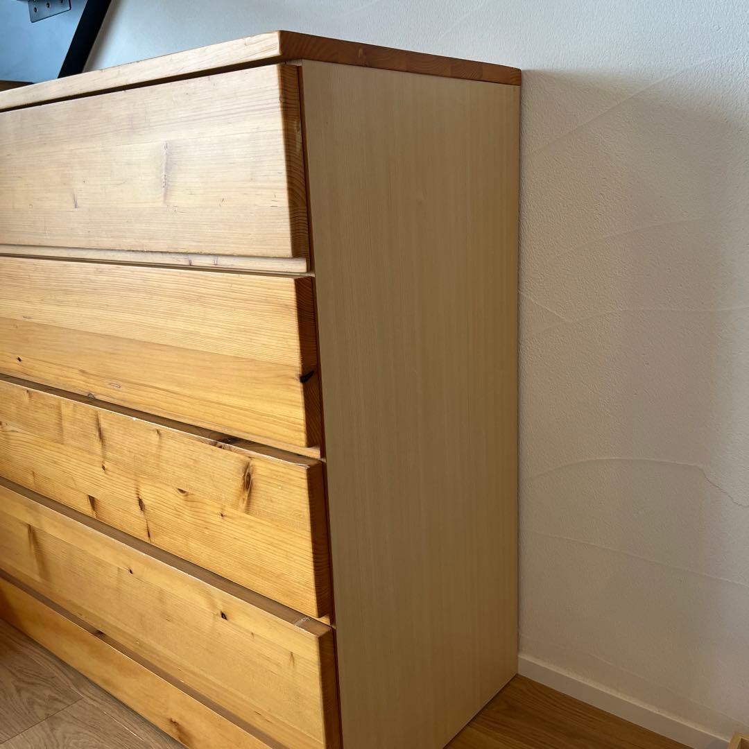 無印良品　パイン材 チェスト 4段