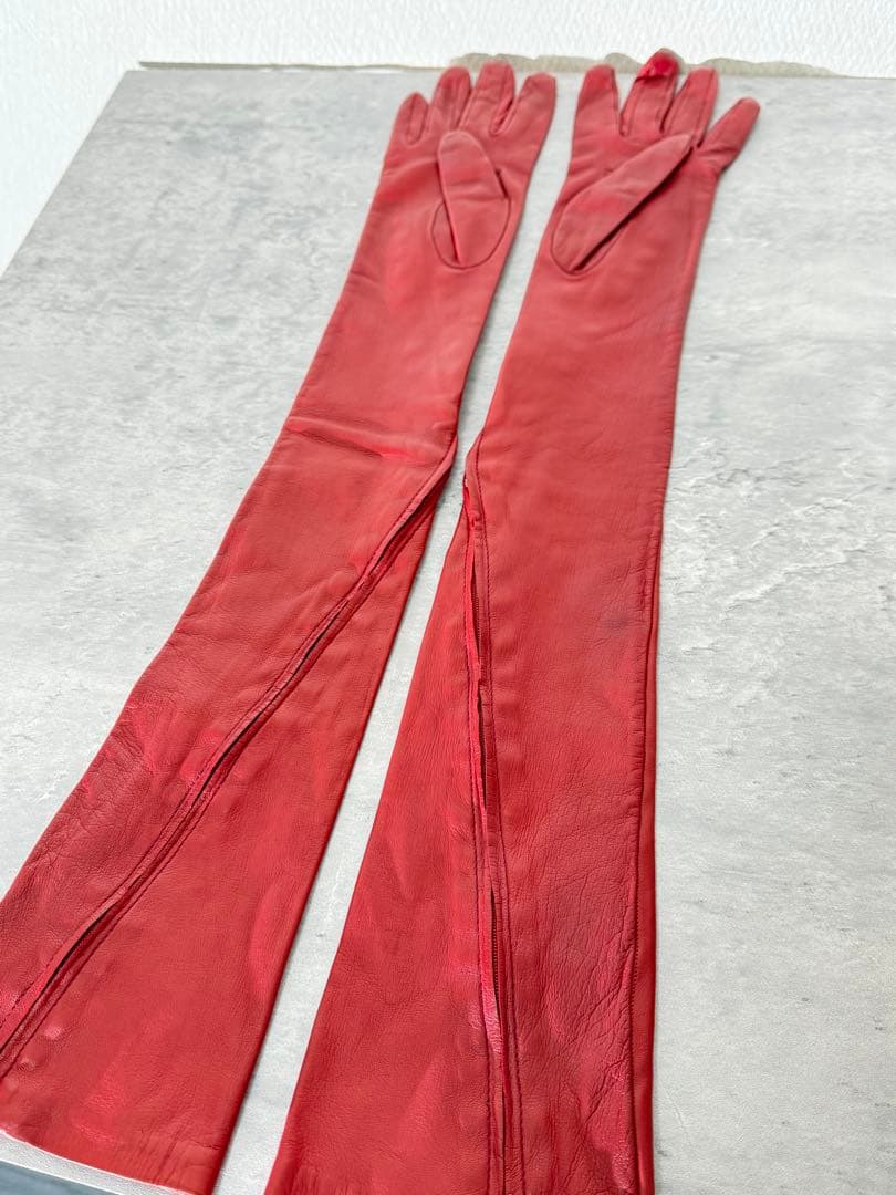 ヨウジヤマモト ロングレザーグローブ