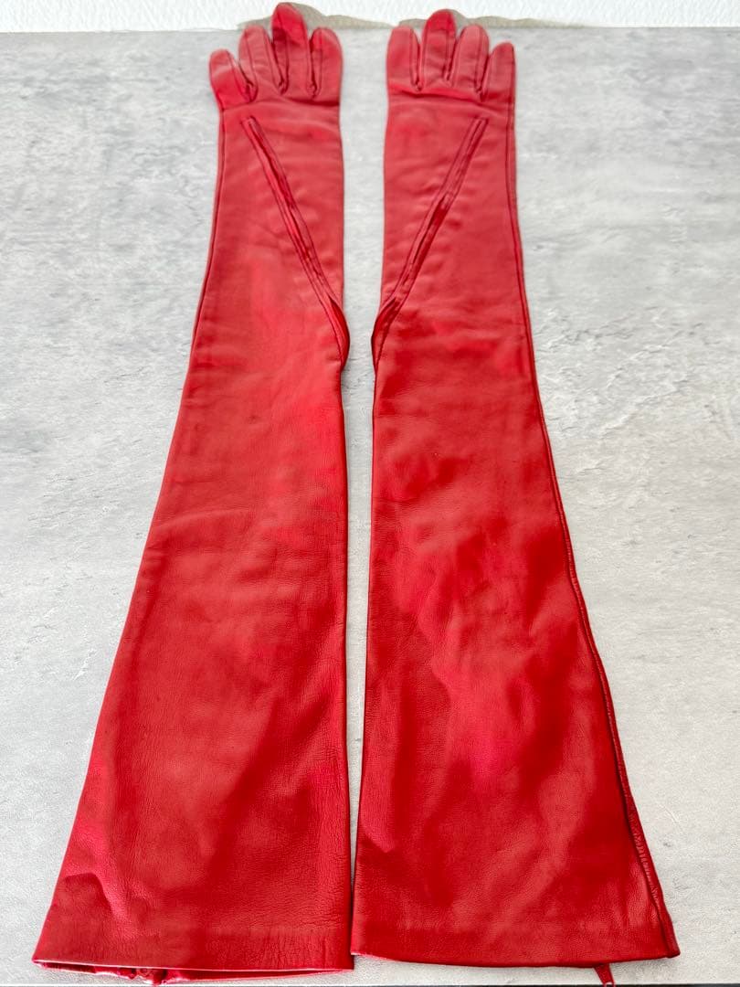 ヨウジヤマモト ロングレザーグローブ