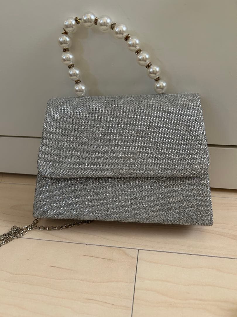 シースルー袖ビスチェ風デザインパンツセットアップパーティードレス Sサイズ