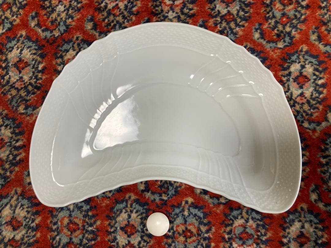 リチャードジノリ　ベッキオホワイト　クレッセントプレート　24cm 6枚