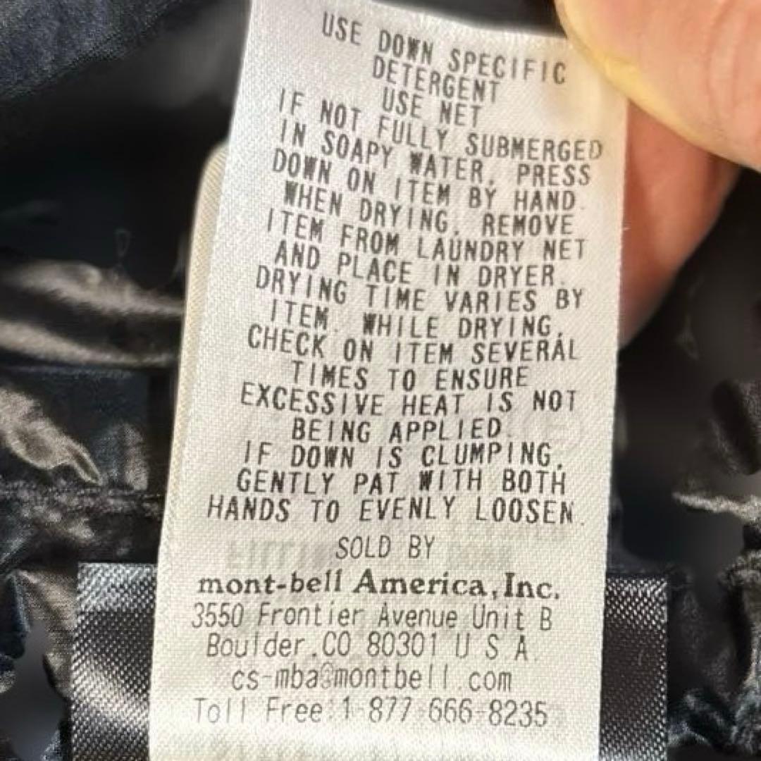 モンベル　スペリオダウン　ラウンドネックベスト Mサイズ