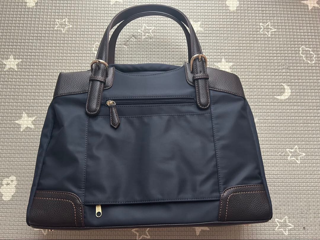 目々澤鞄 大容量ナイロントートバッグ ビジネス 肩掛けショルダー PC