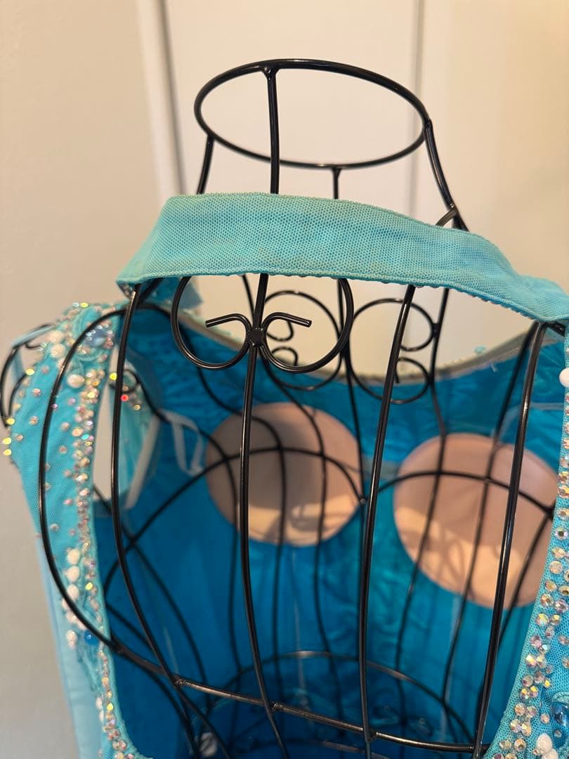 ダンスドレス　水色　(表示サイズＬ)