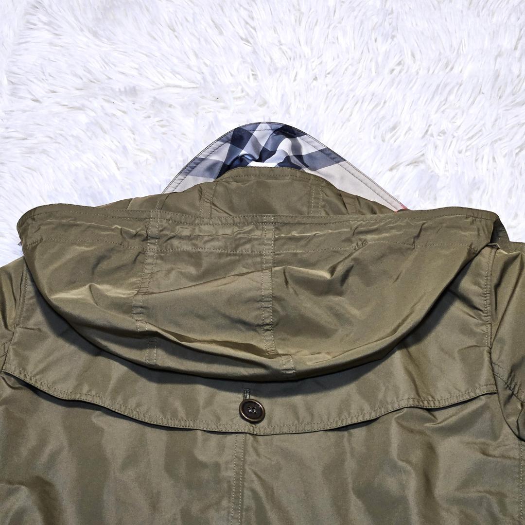 バーバリー ロンドン トレンチコート 38 ノバチェック カーキ メッシュ