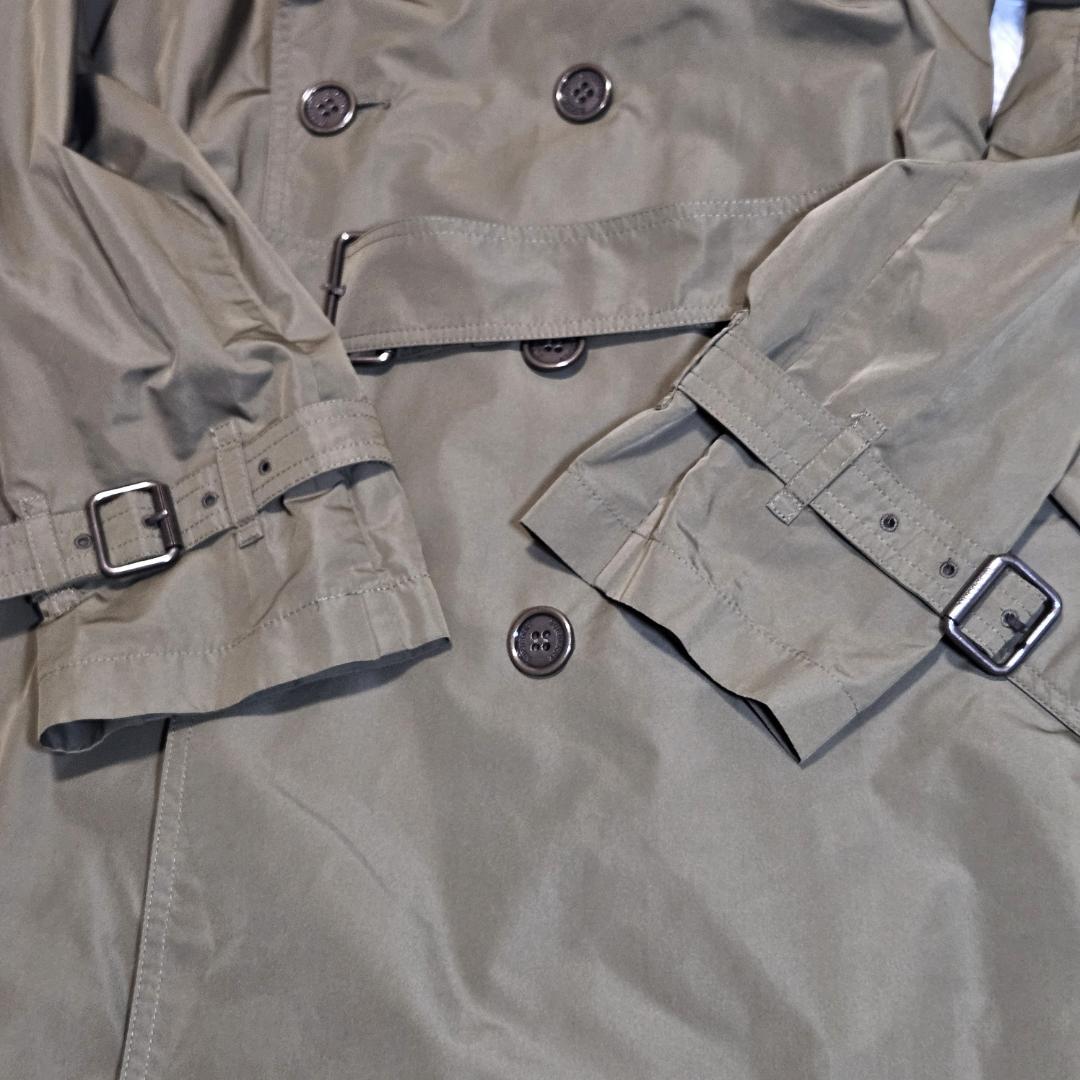 バーバリー ロンドン トレンチコート 38 ノバチェック カーキ メッシュ