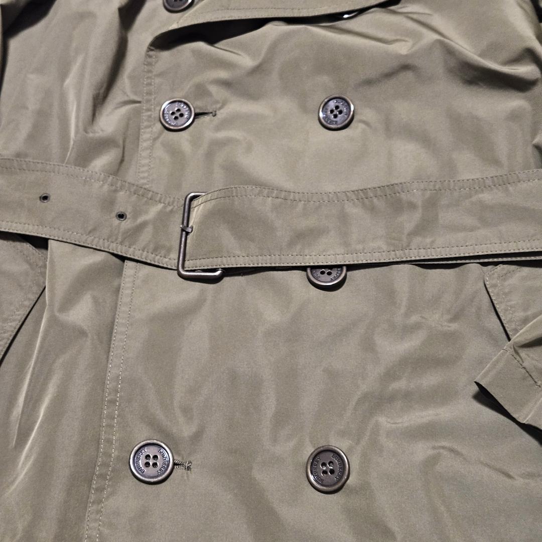 バーバリー ロンドン トレンチコート 38 ノバチェック カーキ メッシュ