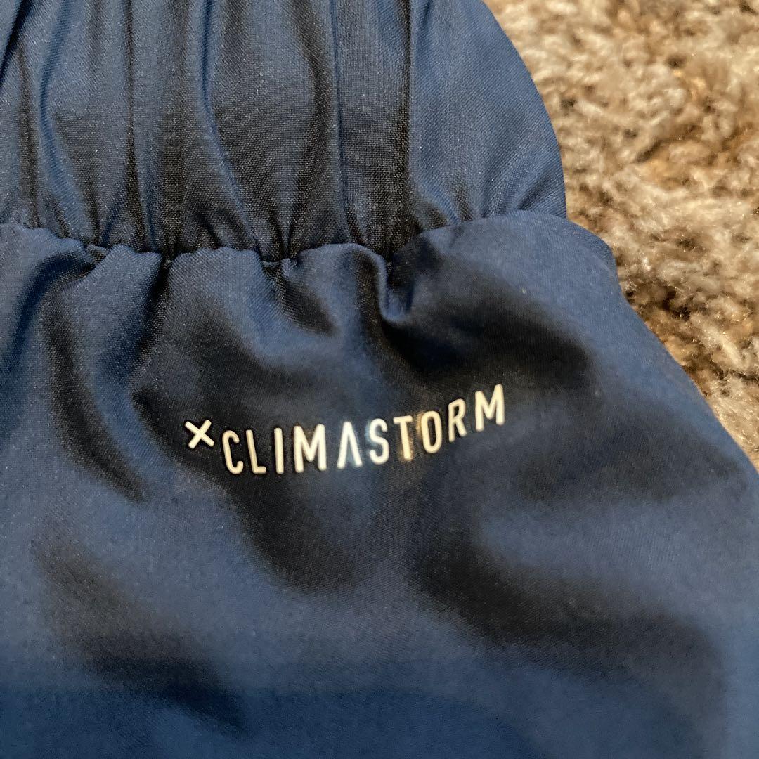 アディダス トラックパンツ　防寒仕様　紺M