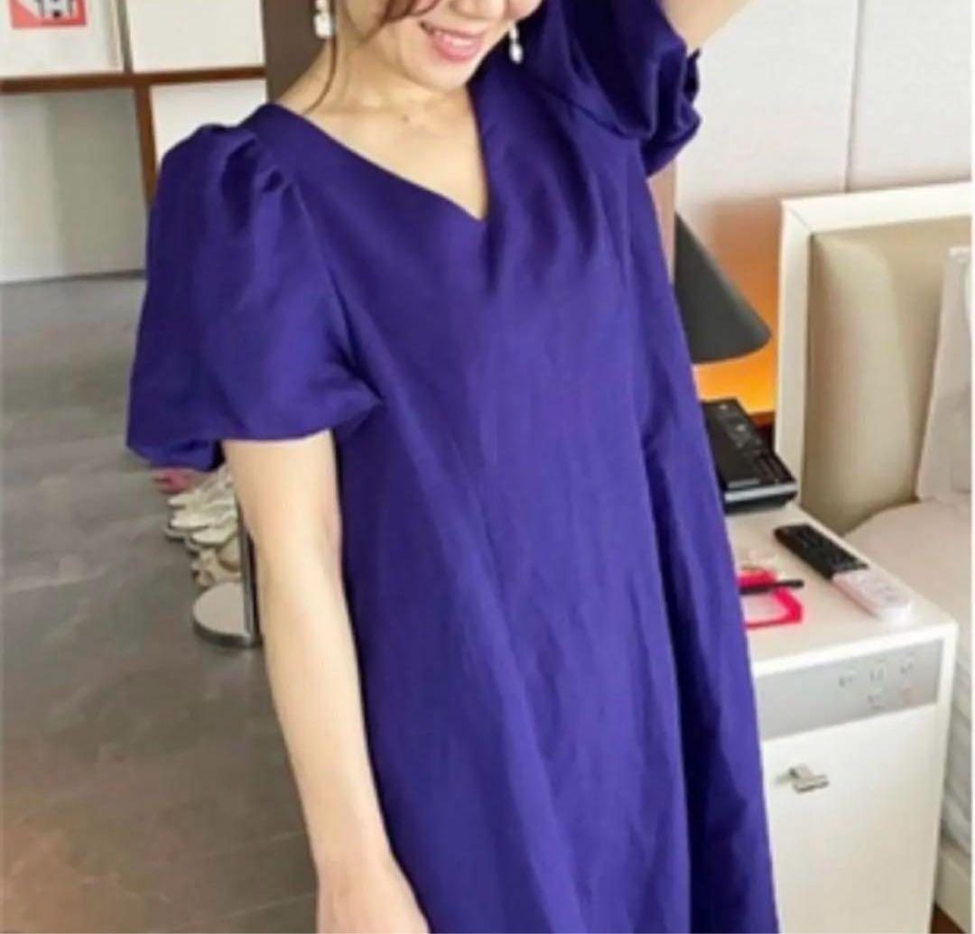 イデアルーチェ　リネンパフワンピース