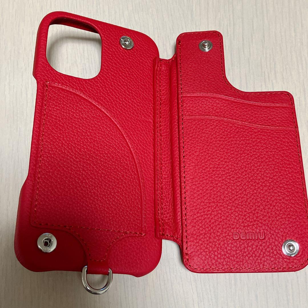 DEMIU BALLON バロン iPhone16 レザーケース ルビー 箱付き