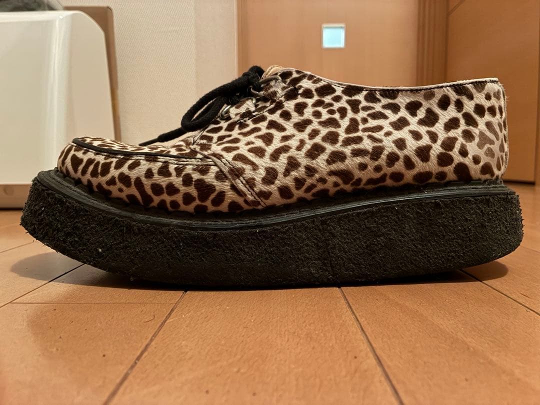 E COX/ジョージコックス/ヒョウ柄/豹柄/ラバーソール/UK7