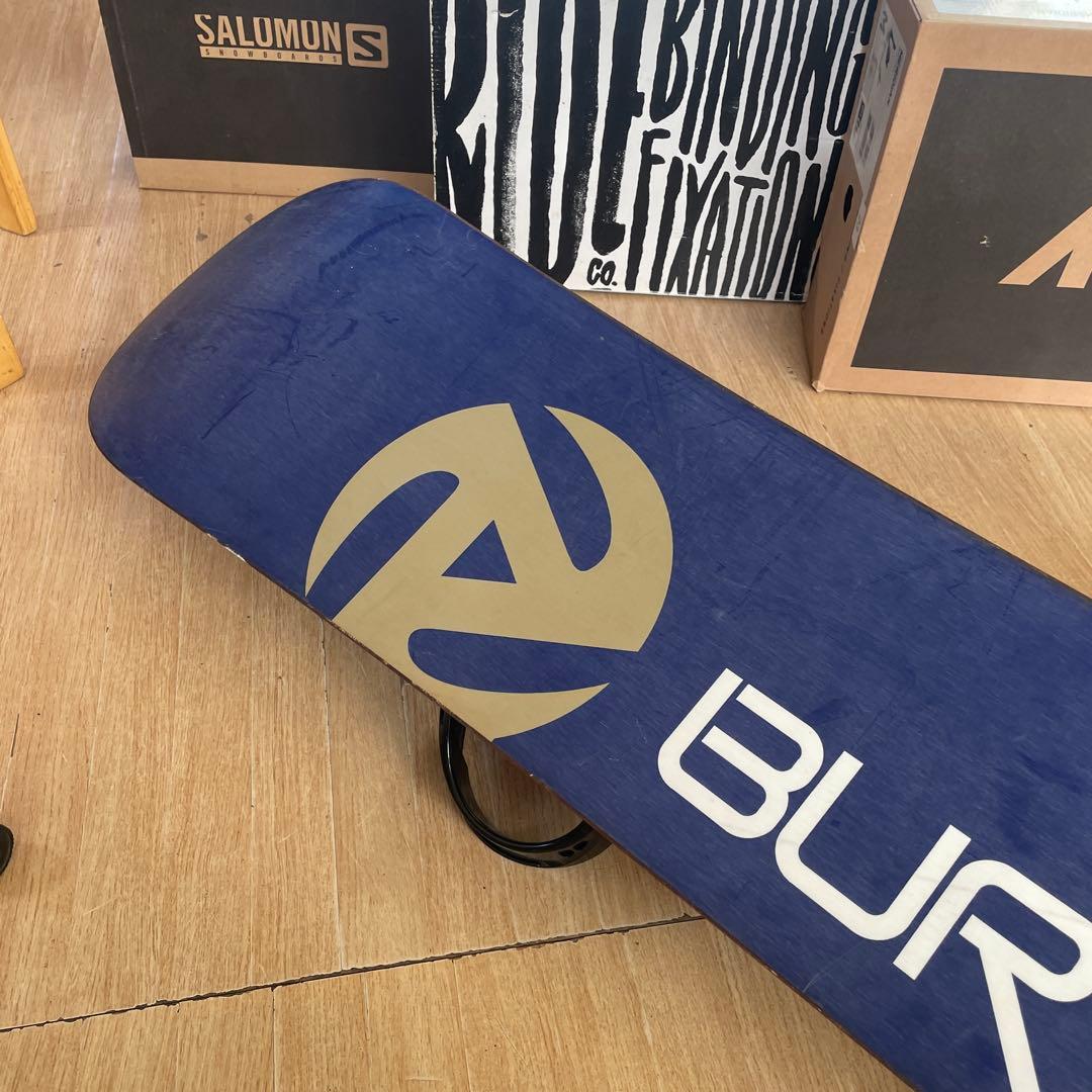 BURTON　バートン　スノーボードセット　CUSTOMバインディング付