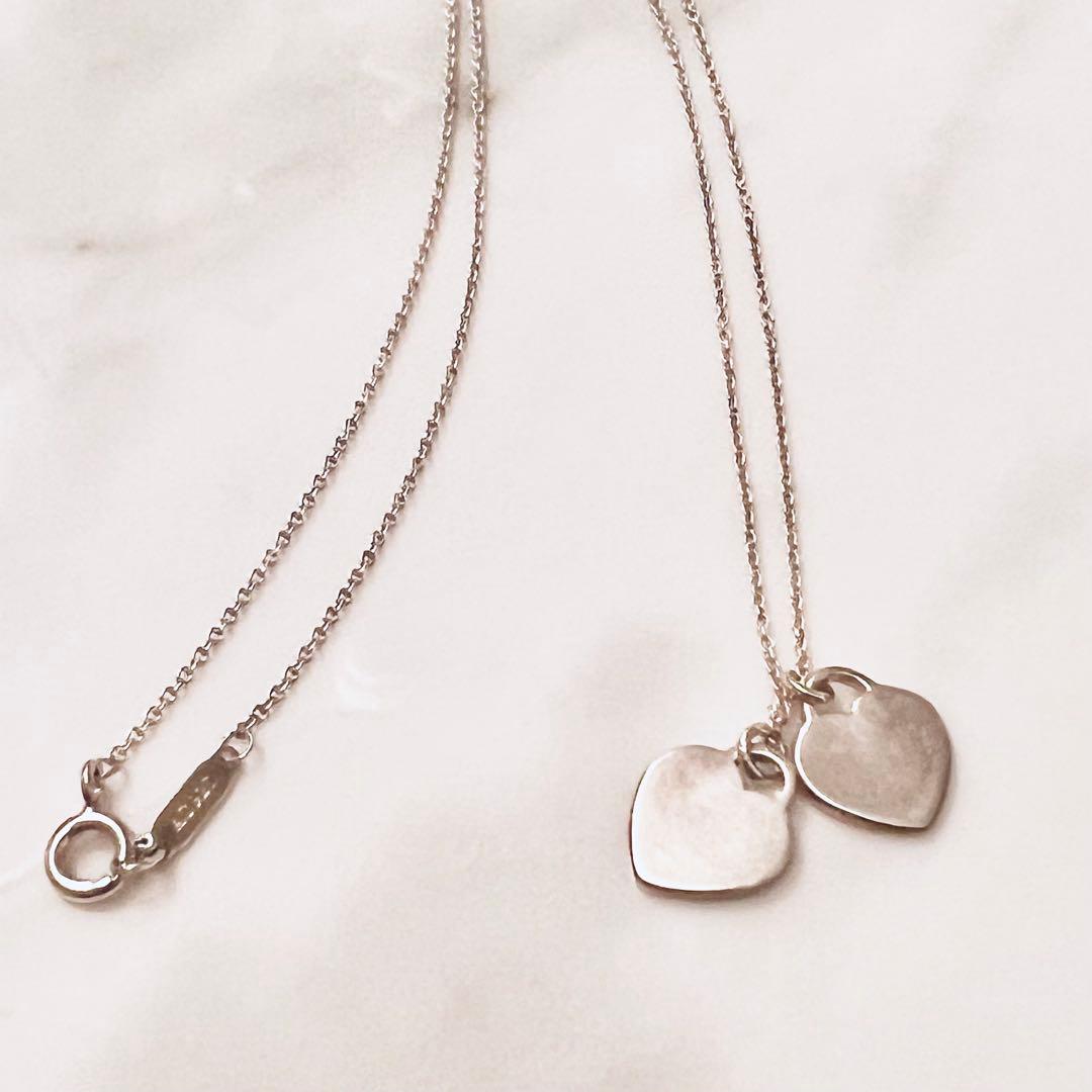 リターン トゥ ティファニー ミニ ハート ダブル タグ ネックレス 袋付き