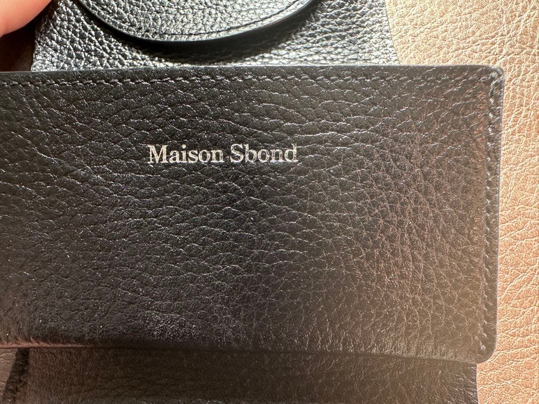 メゾンエスボンド Maison Standards ブラック 三つ折り財布